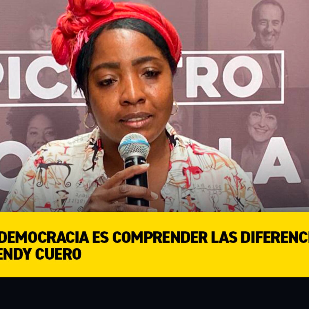 “La democracia es comprender las diferencias”: Erlendy Cuero