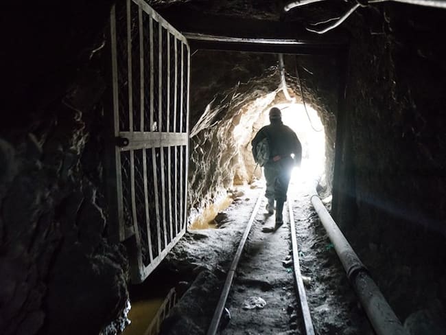 Es una zona de minas de oro de filón, una persona resultó afectada por gas. Foto: Colprensa