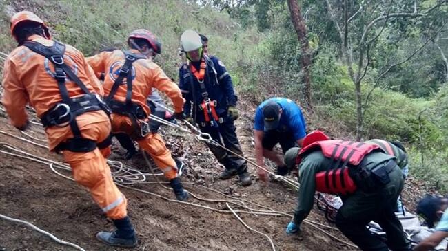 La búsqueda estuvo a cargo del Cuerpo de Bomberos de Nobsa.. Foto: referencia