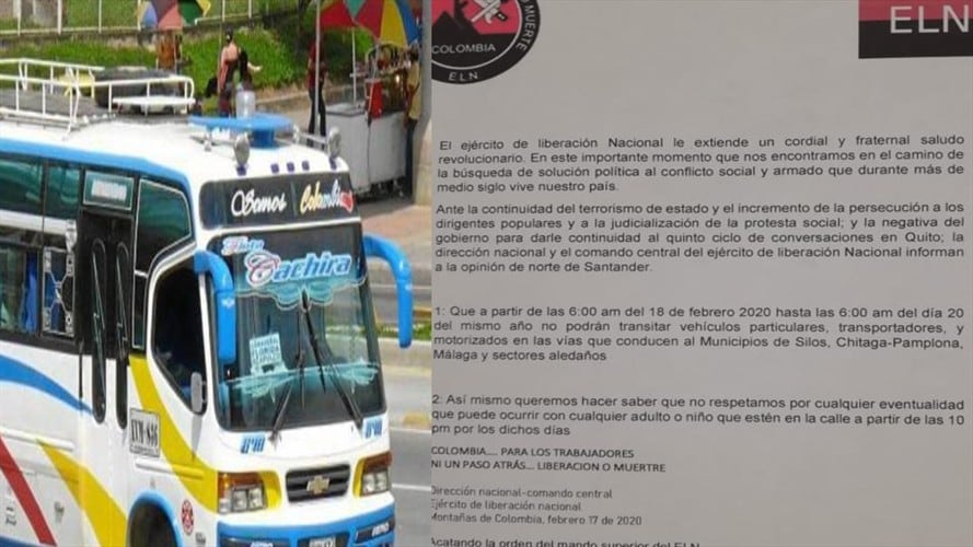 A dos municipios de Norte de Santander se suspendieron las rutas por seguridad de los viajeros.. Foto: suministrada.