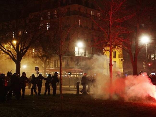 Franceses protestan contra la reforma pensional de Emmanuel Macron
