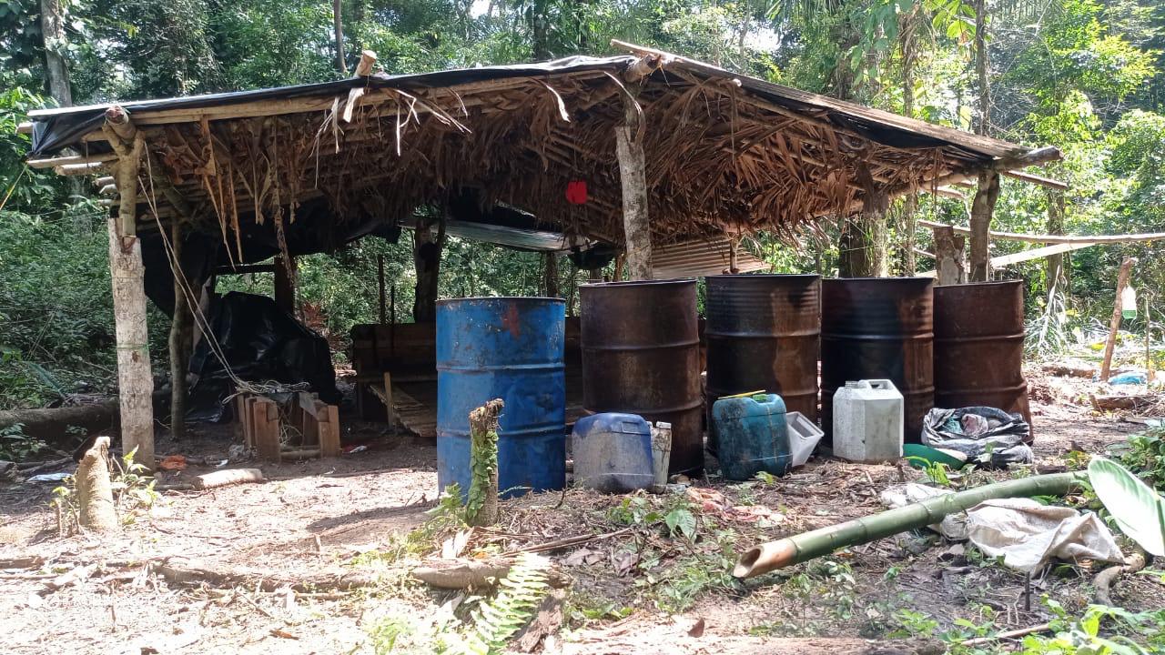 Armada reportó destrucción de 8 laboratorios para procesar pasta de base de coca en Chocó