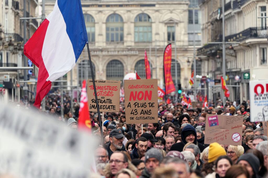 Manifestaciones en Francia. (Photo by Sylvain Lefevre/Getty Images)