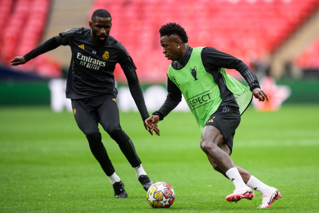 Vinicius Junior y Antonio Rudiger I Foto: Nicolò Campo/ via Getty Images.