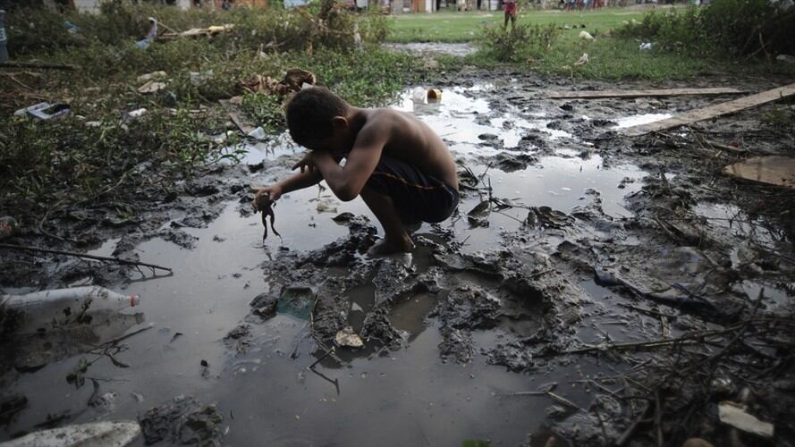 El 40% de los niños en Brasil son pobres según reciente estudio de ONG. Foto: Agencia Anadolu
