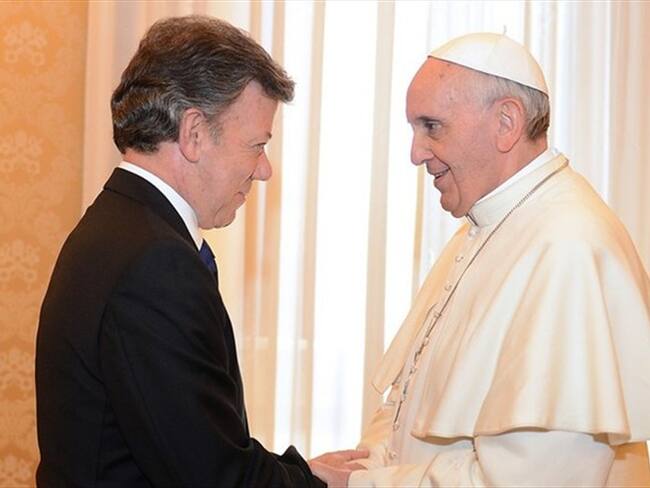Santos dice que el Papa viene a hacer un reconocimiento a los colombianos. Foto: