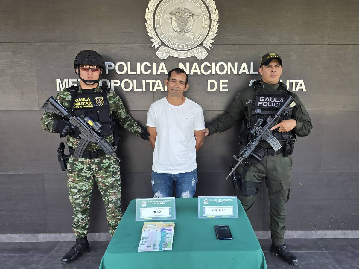 Capturan a integrante del ELN señalado de extorsionar a docentes en El Zulia, Norte de Santander