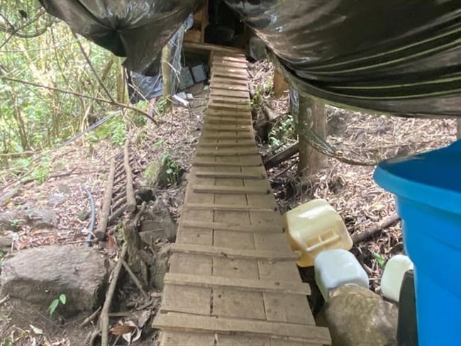 Destruyeron laboratorio de cocaína en el Chocó. Foto: Colprensa