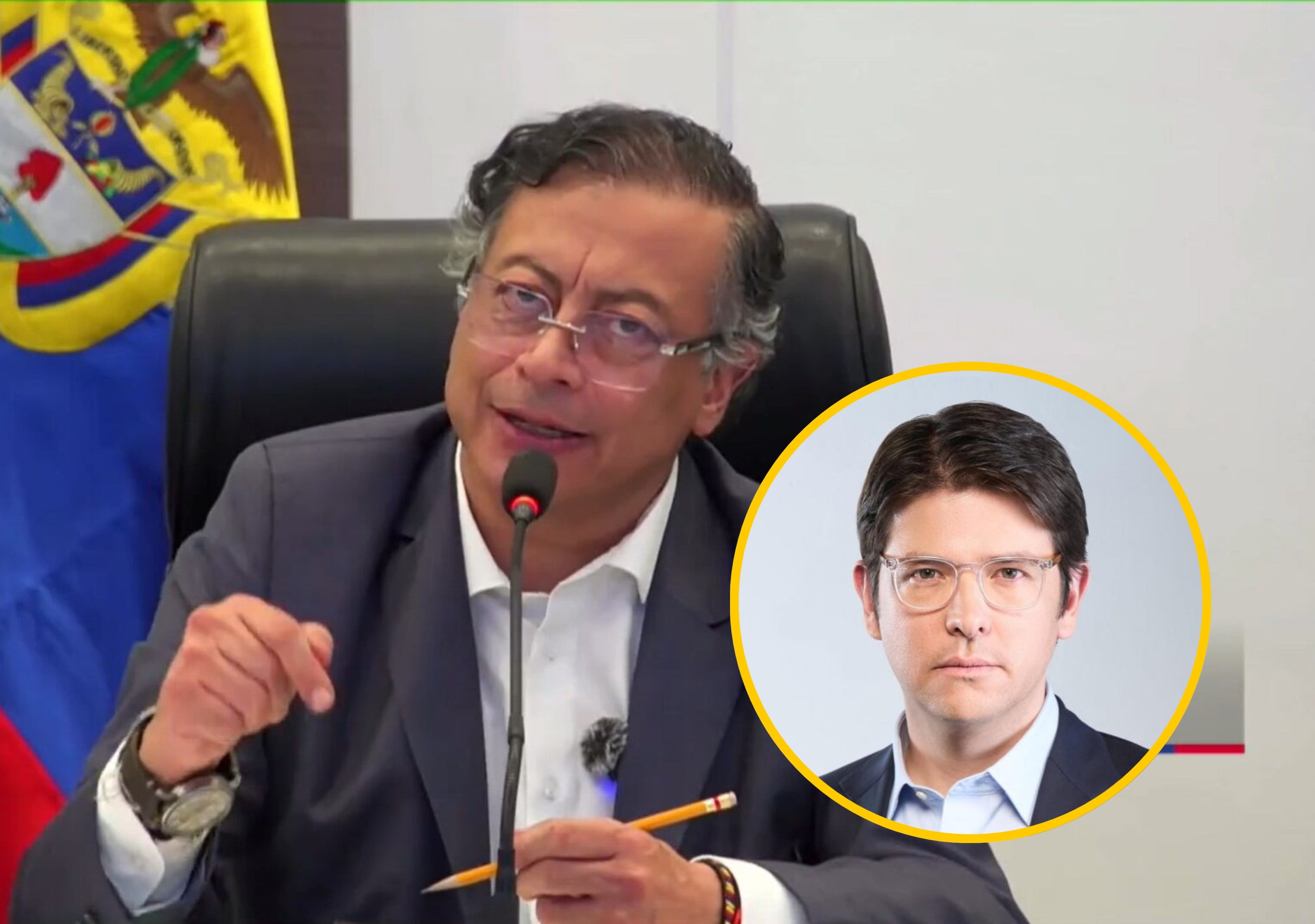 Gustavo Petro y Miguel Uribe | Fotos: Suministradas Presidencia y Centro Democrático