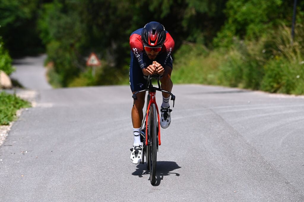 Ciclista colombiano Daniel Felipe Martínez Poveda del Team INEOS Grenadiers. Getty Images