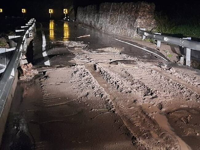Vía Barrancabermeja . Foto:Policía Bucaramanga.