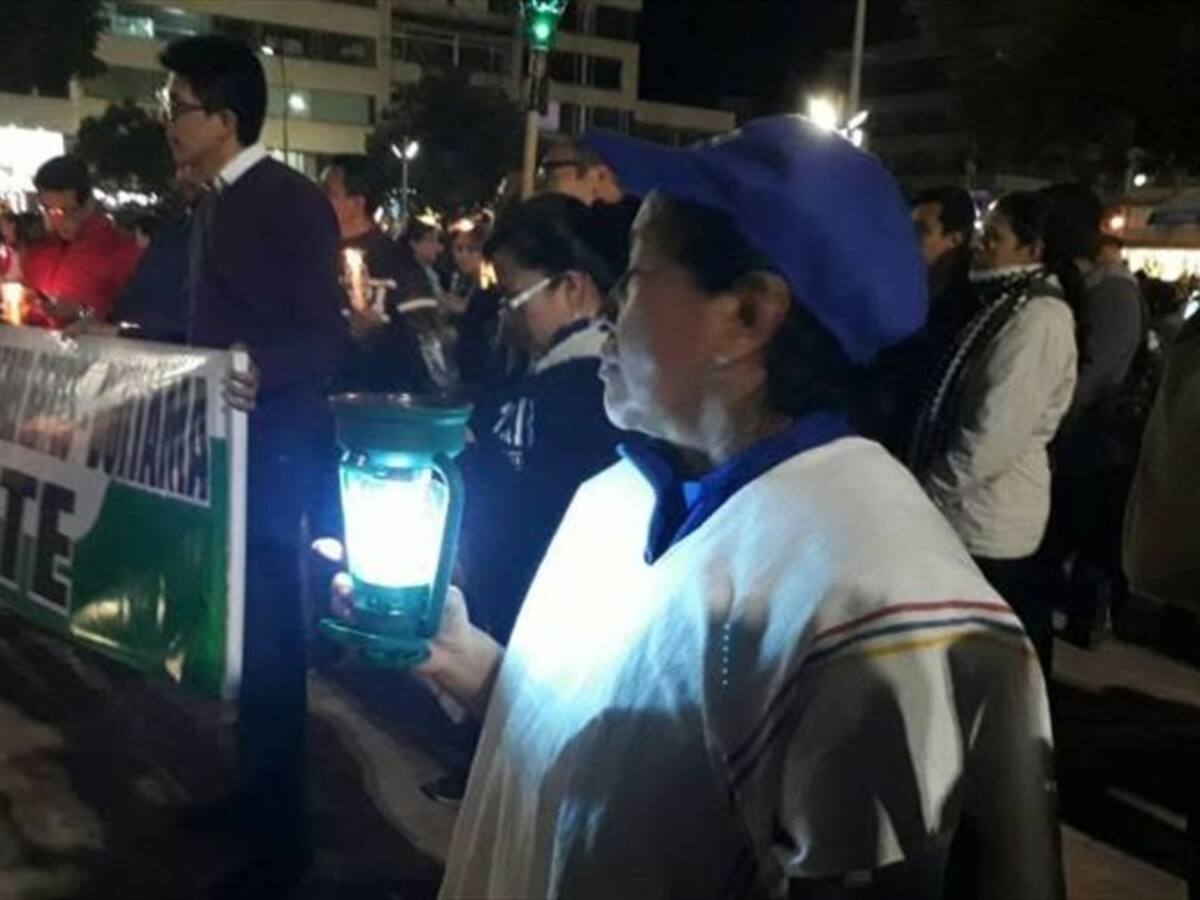 Boyacá: docentes protestaron con antorchas tras no convencerse por propuestas de Gobierno