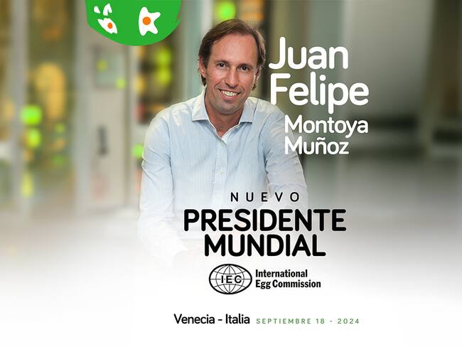Juan Felipe Montoya Muñoz actual presidente de la compañía ‘Huevos Kikes’, y expresidente de la junta de la Federación Nacional de Avicultores de Colombia.