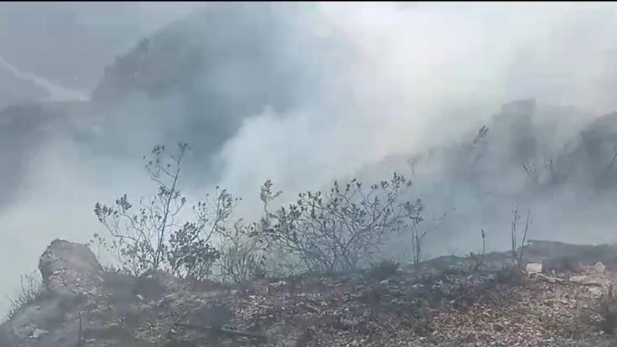 Arden los cerros del municipio de Susacón en Boyacá