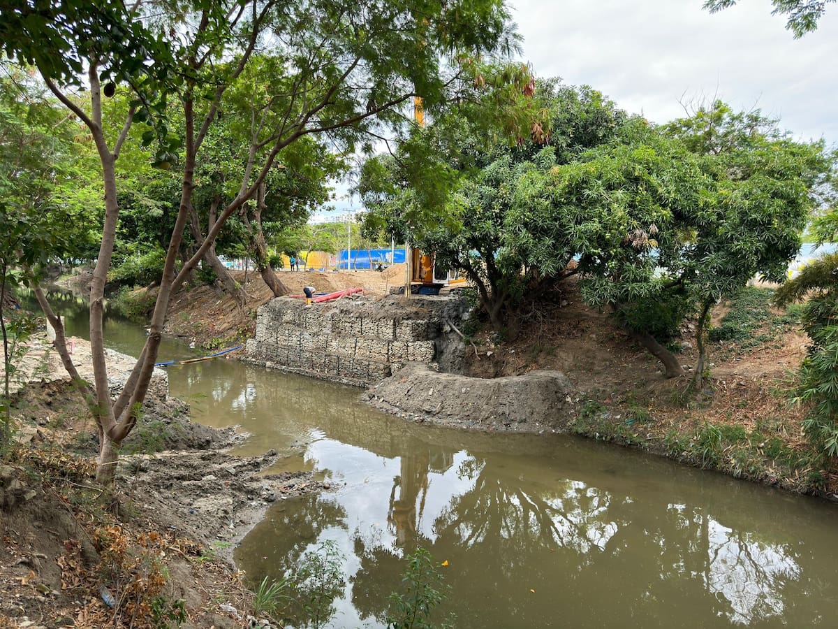 Iniciaron obras de construcción del parque lineal del Río Manzanares en Santa Marta