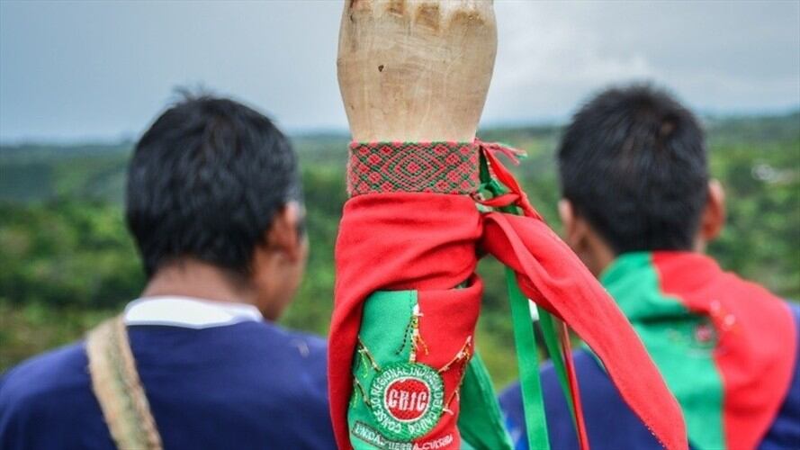 En el escrito se declara objetivo militar a los integrantes de Guardia Indígena. Foto: Cric