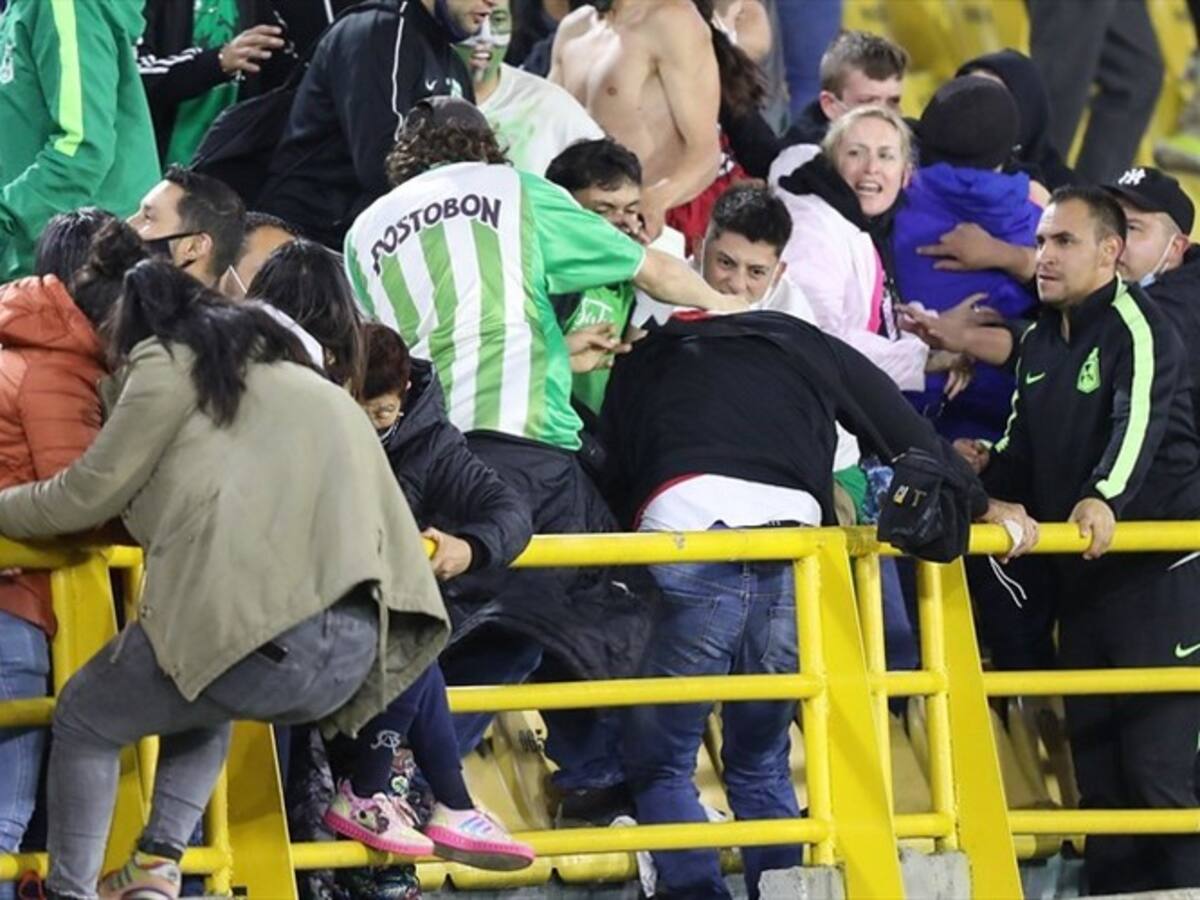Capturan a hincha de Nacional que golpeó a un seguidor de Santa Fe