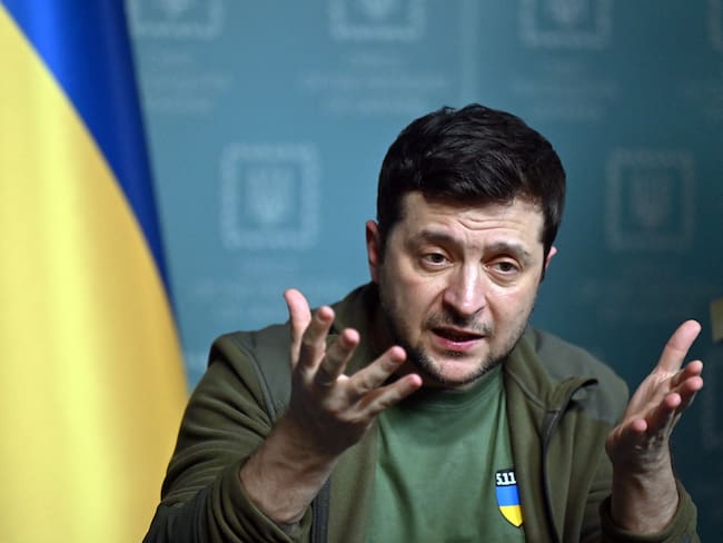 Volodymyr Zelensky, Presidente ucraniano. (Photo by Sergei SUPINSKY / AFP) (Photo by SERGEI SUPINSKY/AFP via Getty Images)