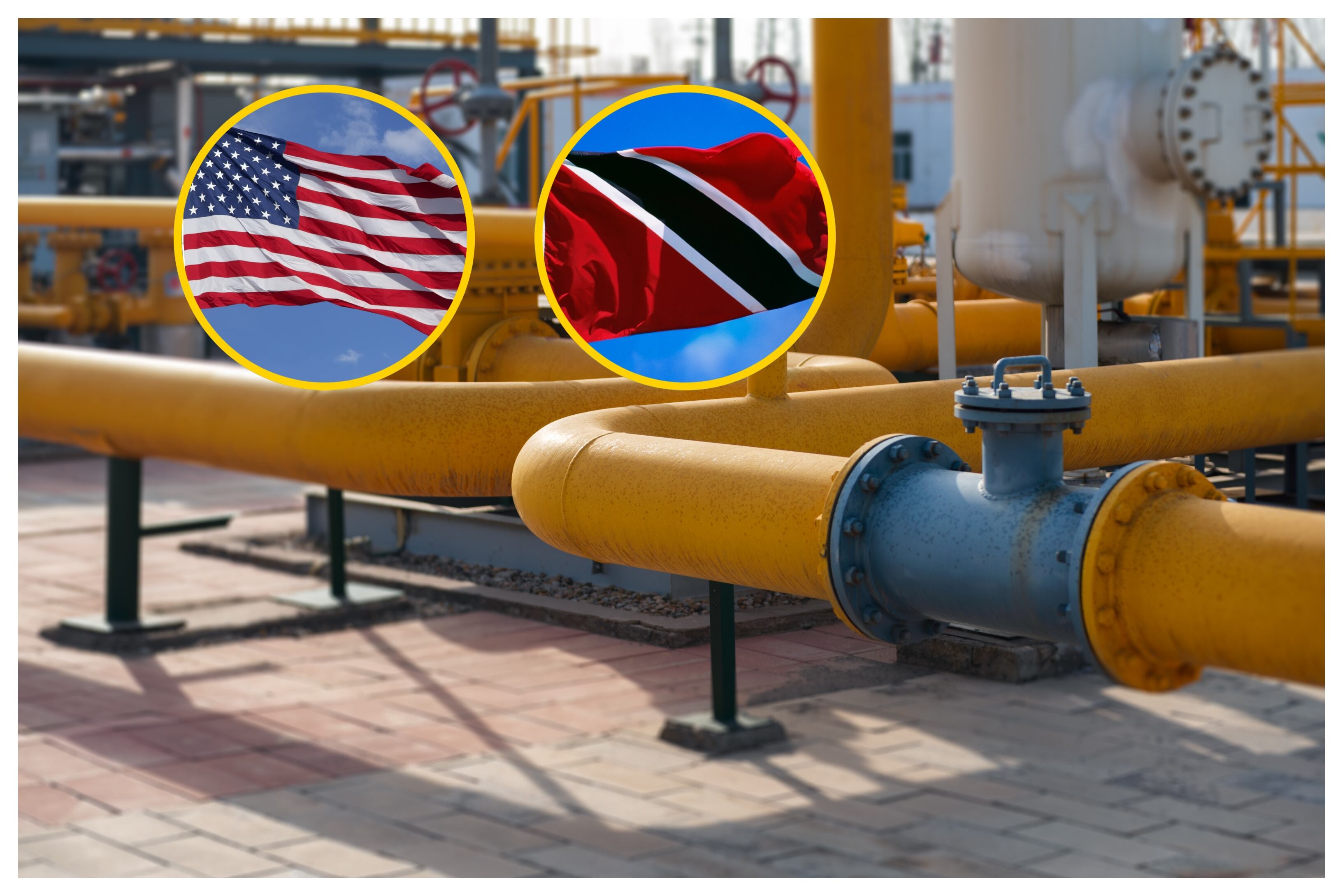 Banderas de Trinidad y Tobago y EE.UU. Foto: Getty Images.