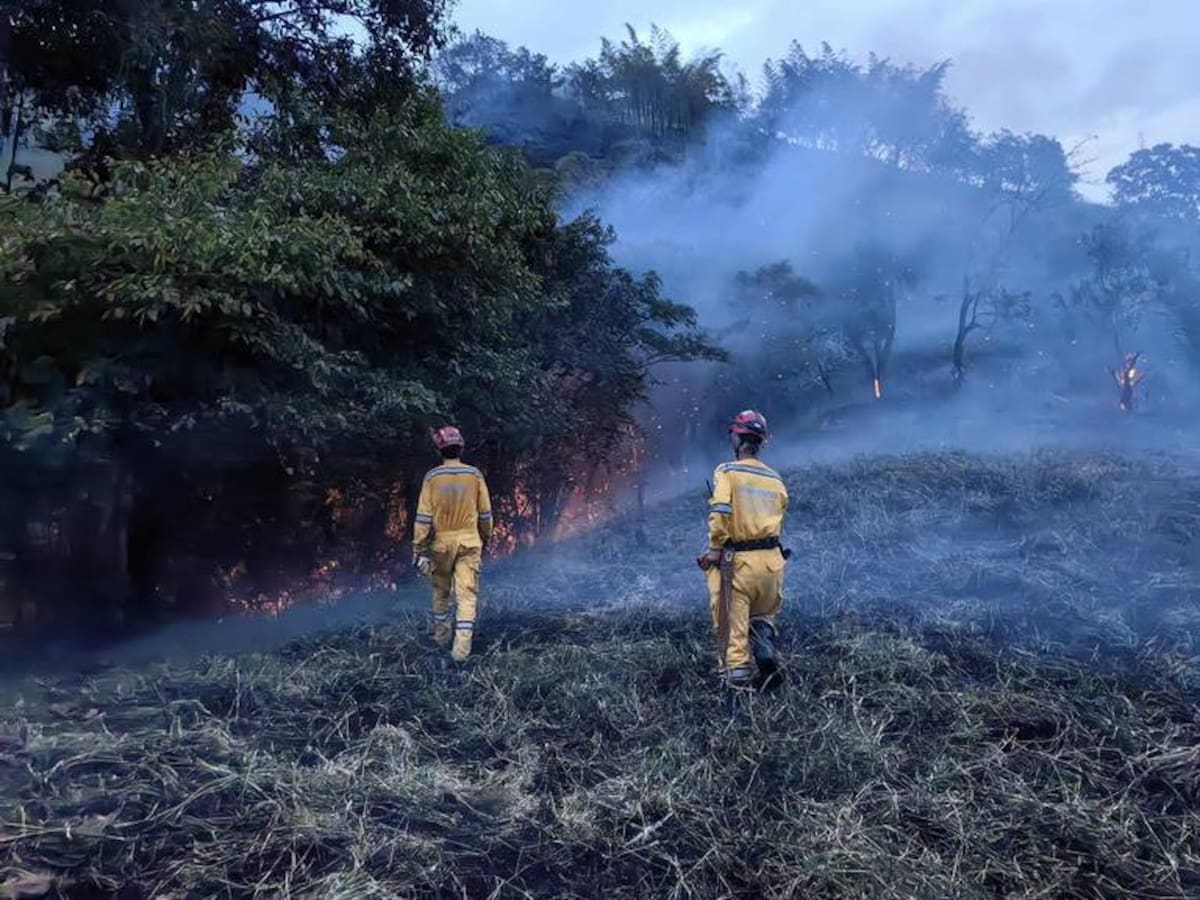 En las últimas horas se han registrado siete incendios en cinco municipios Caldas.