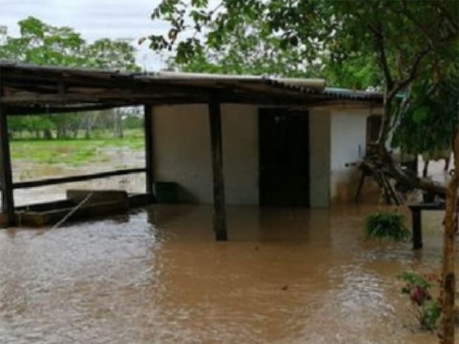 Barrios de Barrancabermeja están en riesgo por desbordamiento del río Magdalena. Foto: Cortesía