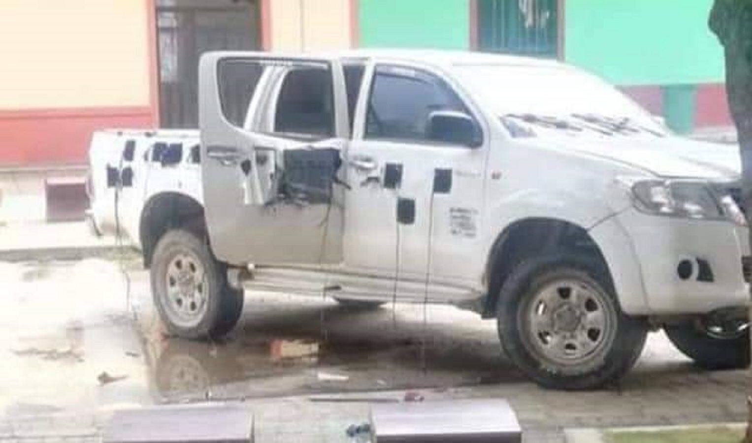 Vehículos son acondicionados con explosivos para atacar la fuerza pública- cortesía 