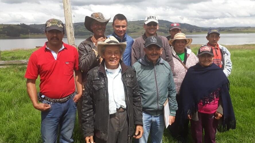 La viceministra de Agricultura, Marcela Urueña, dice a los campesinos de Toca que la busquen para solucionar el conflicto de pago de tierras. Foto: Redacción W Radio