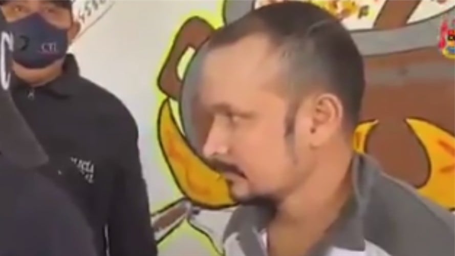 Policía responsable del homicidio de Diego Felipe Becerra. Foto: Video de la Fiscalía General de la Nación