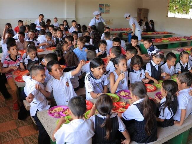 En Santander, 132 mil niños están sin alimentación escolar. Foto: Gobernación de Santander