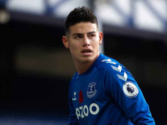 Partidazo de James con Everton ante Fulham. Foto: Getty Images