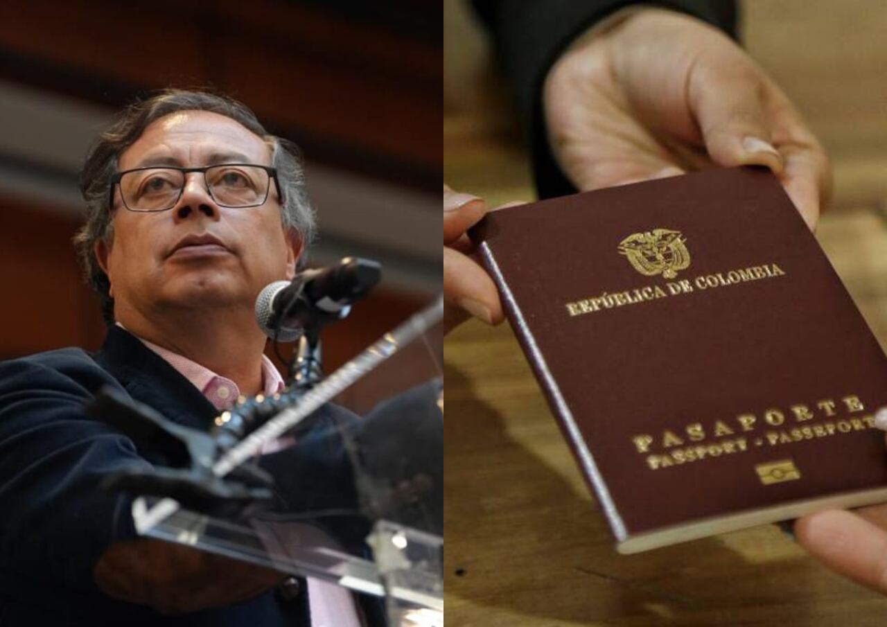 Gustavo Petro y pasaportes | Fotos: Colprensa