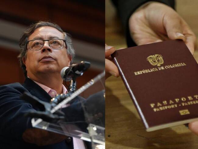 Gustavo Petro y pasaportes | Fotos: Colprensa
