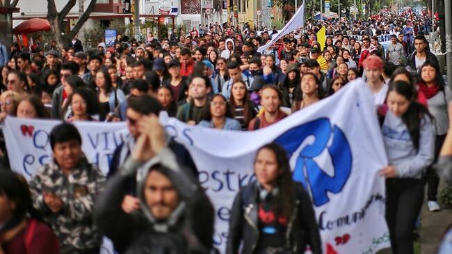 ¿Cómo se puede garantizar el desarrollo normal de las marchas que se realizarán durante el paro nacional?. Foto: Colprensa