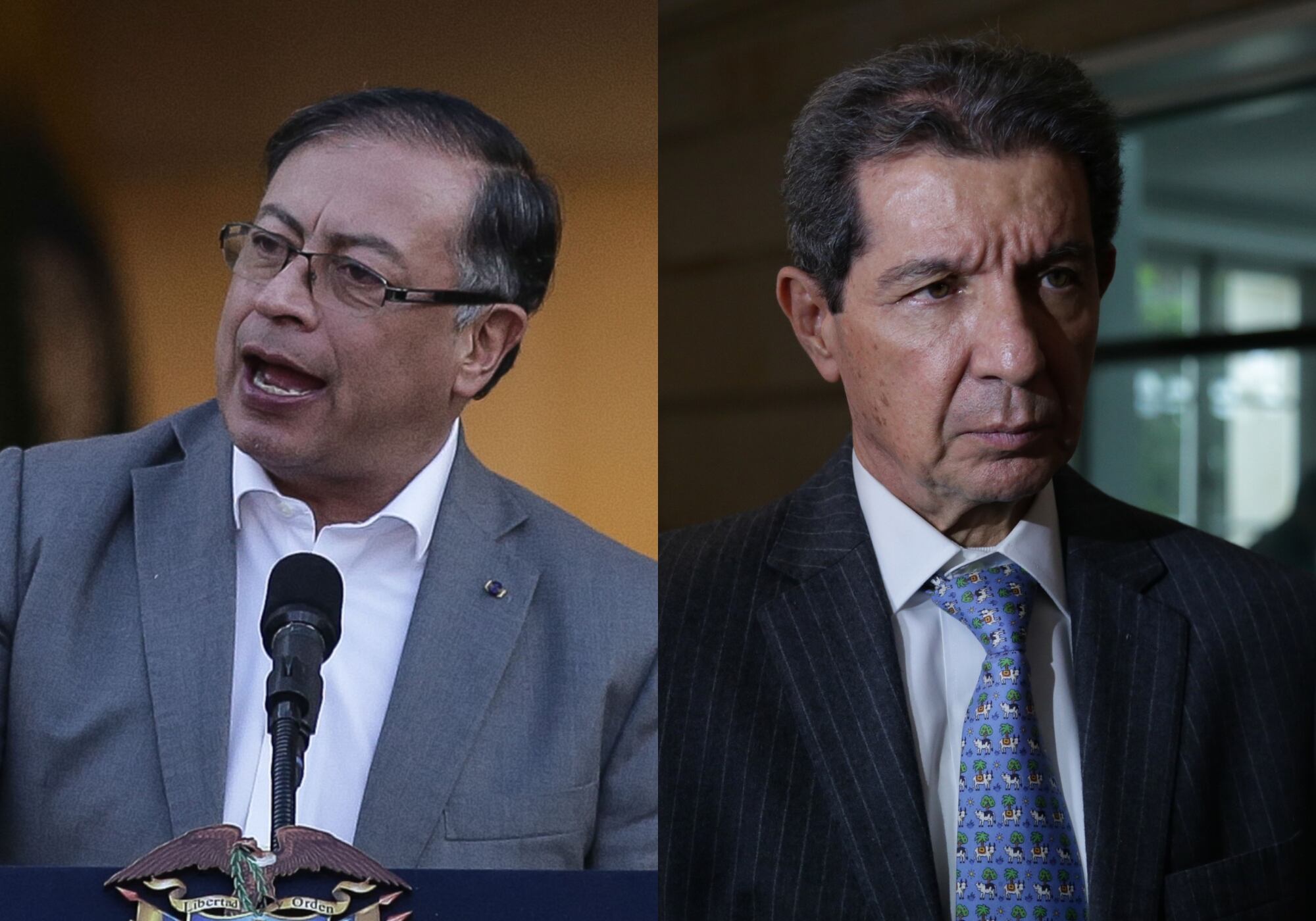 Gustavo Petro y José Félix Lafaurie. Fotos: Colprensa
