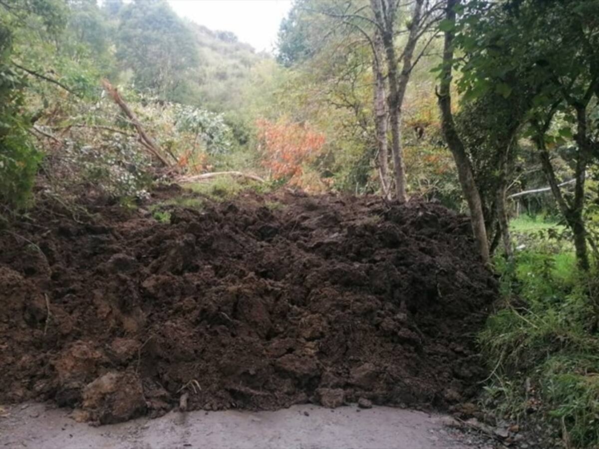 Boyacá: Dos vías del Valle de Tenza afectadas por derrumbes
