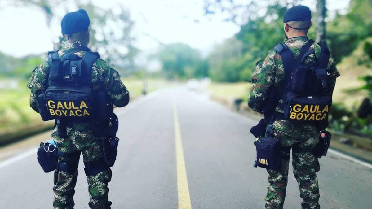 Gaula Militar Boyacá frustró el pago a una familia por extorsión en Socotá