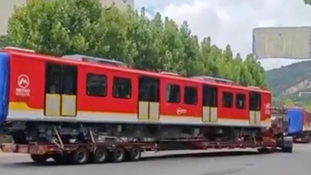 Primer tren del Metro de Bogotá zarpa desde China con rumbo a Colombia