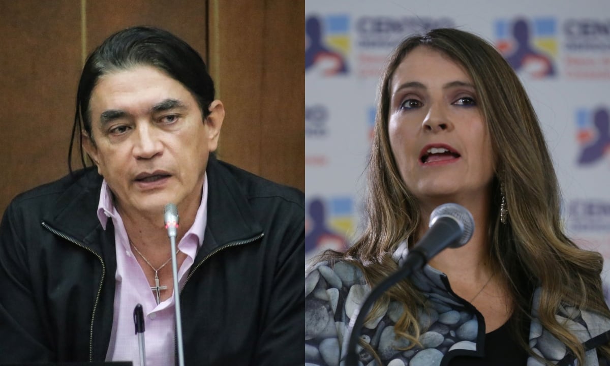 Gustavo Bolívar y Paloma Valencia. Fotos: Colprensa