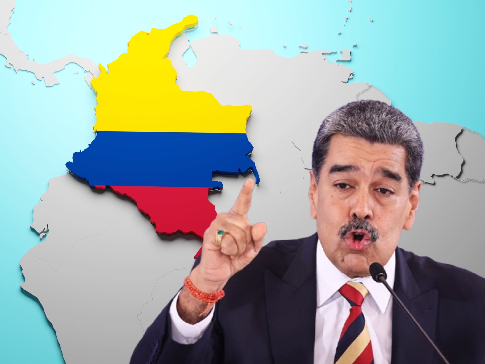 Colombia y Nicolás Maduro. Fotos: Getty Images /  (Photo by Jesus Vargas/Getty Images)