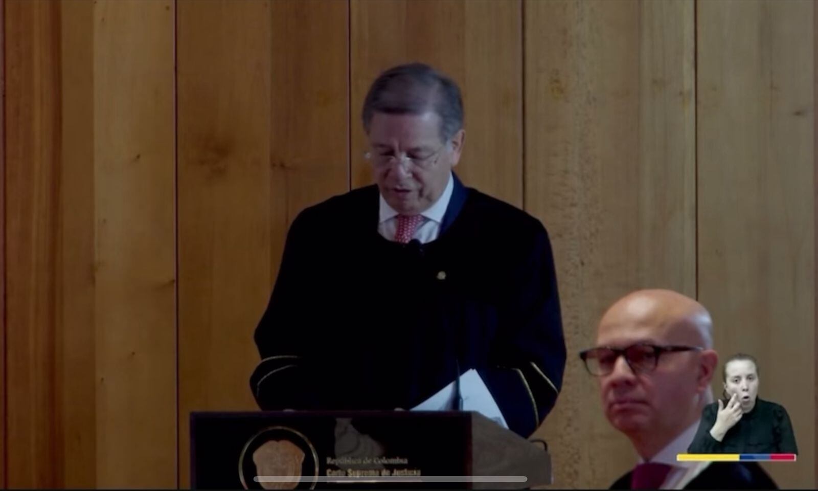 Presidente de la Corte Suprema de Justicia, Octavio Augusto Tejeiro.