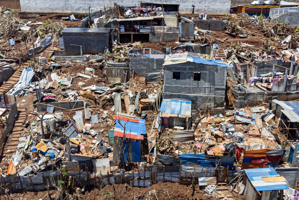 Ciclón Mayotte. I Foto: PATRICK MEINHARDT/AFP via Getty Images.