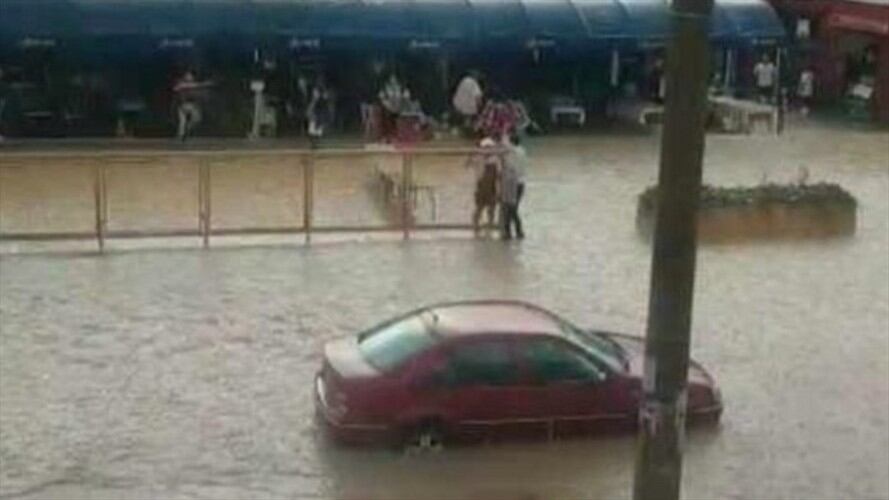 Vía La Calera-Choachí presenta inundaciones. Foto: Cortesía Comunidad