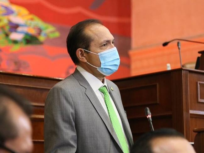 El senador Antonio Sanguino hizo duras críticas a las políticas del presidente Iván Duque. Foto: Proporcionada por Lucas Pombo