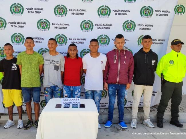 Foto: Presuntos integrantes de ‘Los Todoterrenos’ / Fiscalía Magdalena