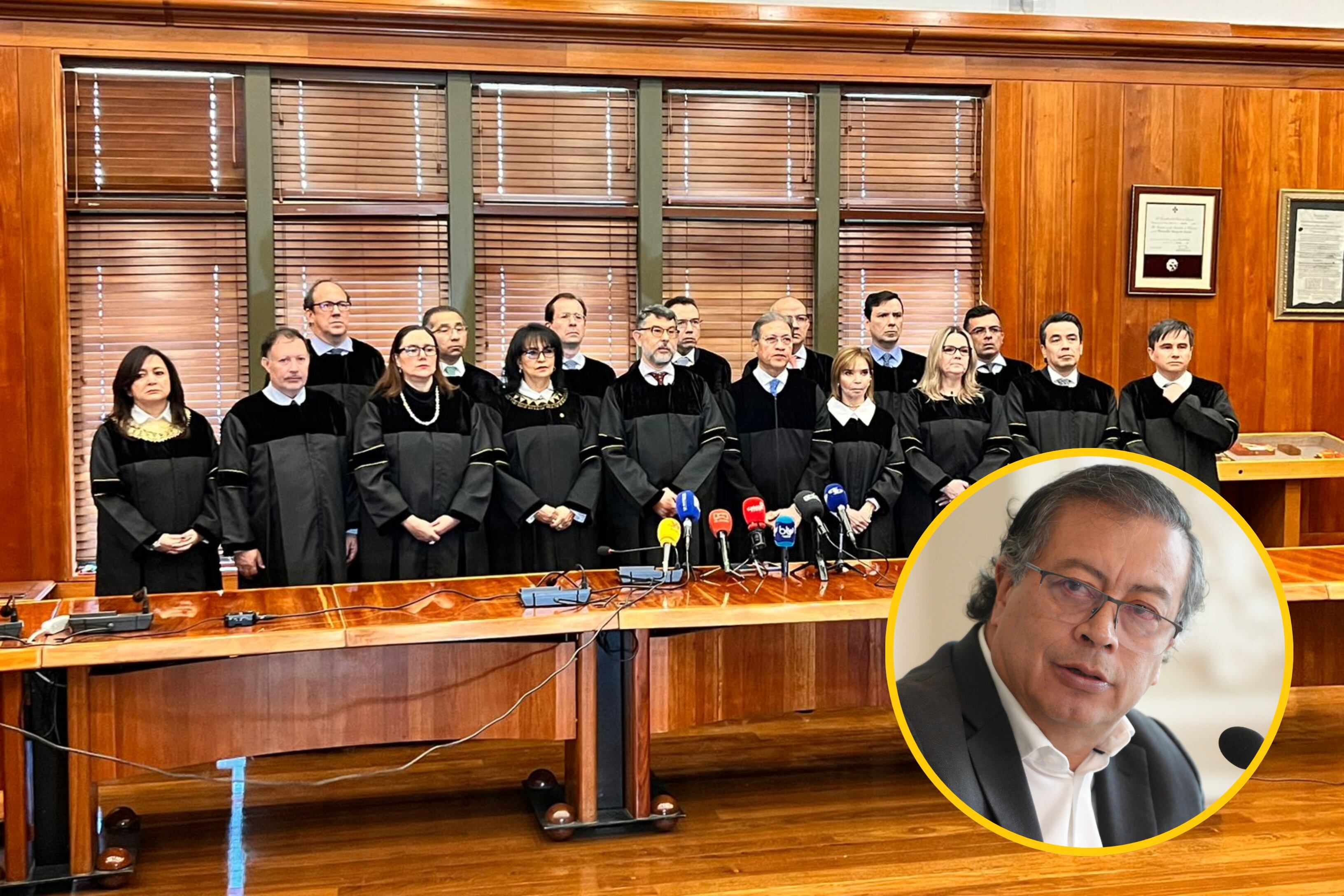 Consejo de Estado (Foto: Consejo de Estado) / Gustavo Petro (Foto: Presidencia)