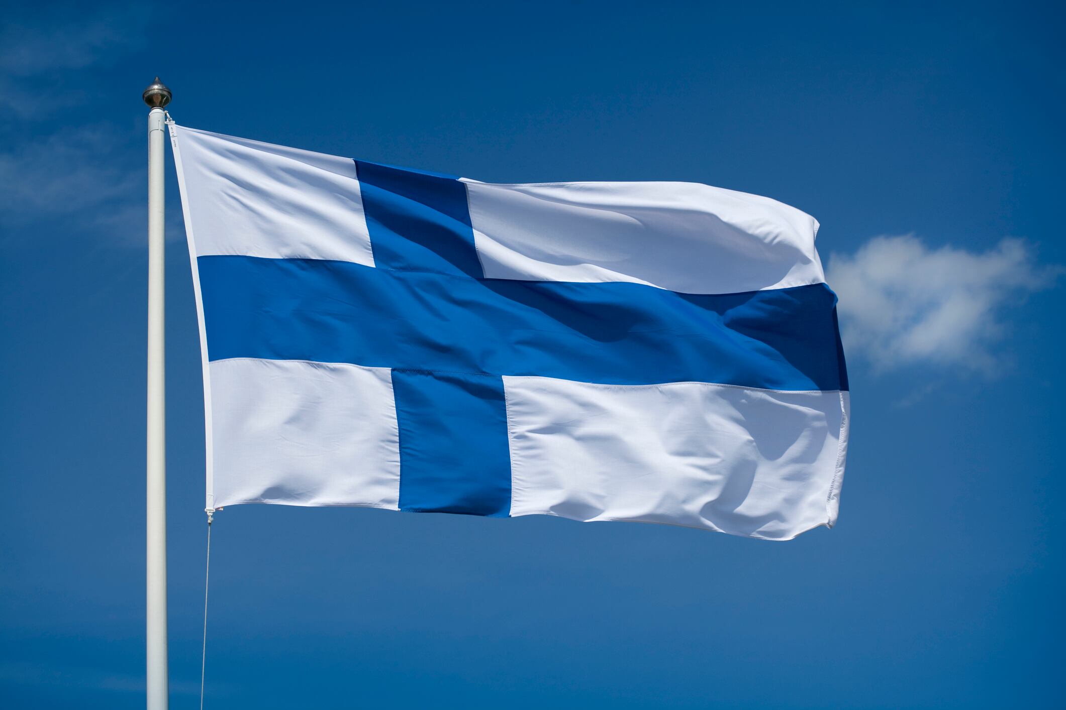 Bandera Finlandia. Foto: Getty Images.