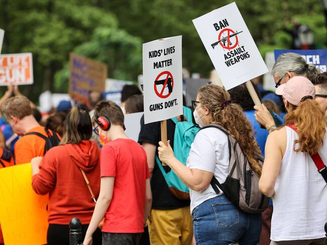 'Marcha por nuestras vidas' para protestar contra la violencia armada en Estados Unidos. (Photo by Tayfun Coskun/Anadolu Agency via Getty Images)