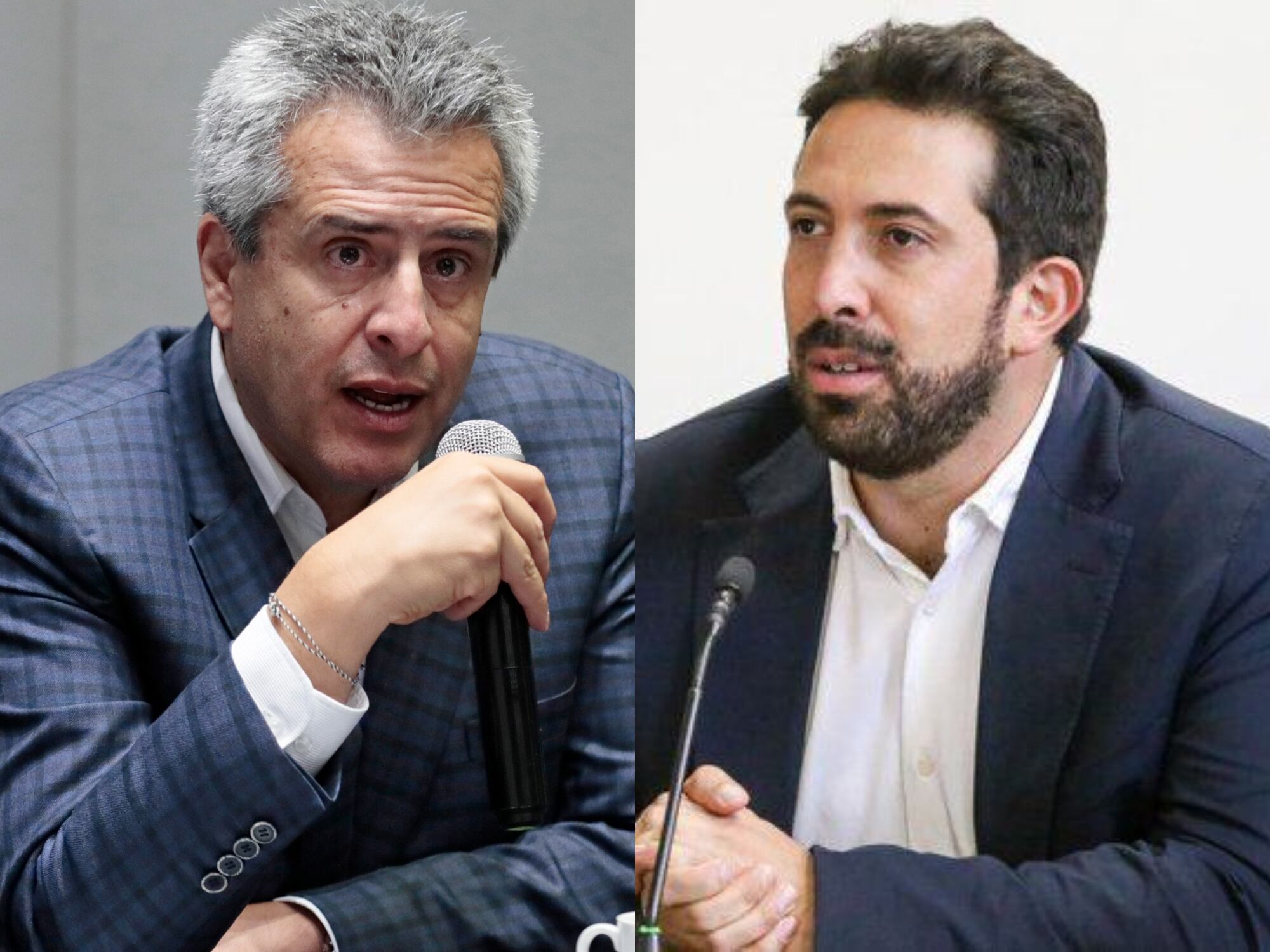 Exministros Luis Fernando Velasco y Diego Guevara declararon en la Corte por caso UNGRD. Fotos: suministradas.