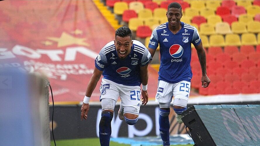 Millonarios es el primer semifinalista de la liga colombiana. Foto: Colprensa/ VizzorImage / Felipe Caicedo / Staff