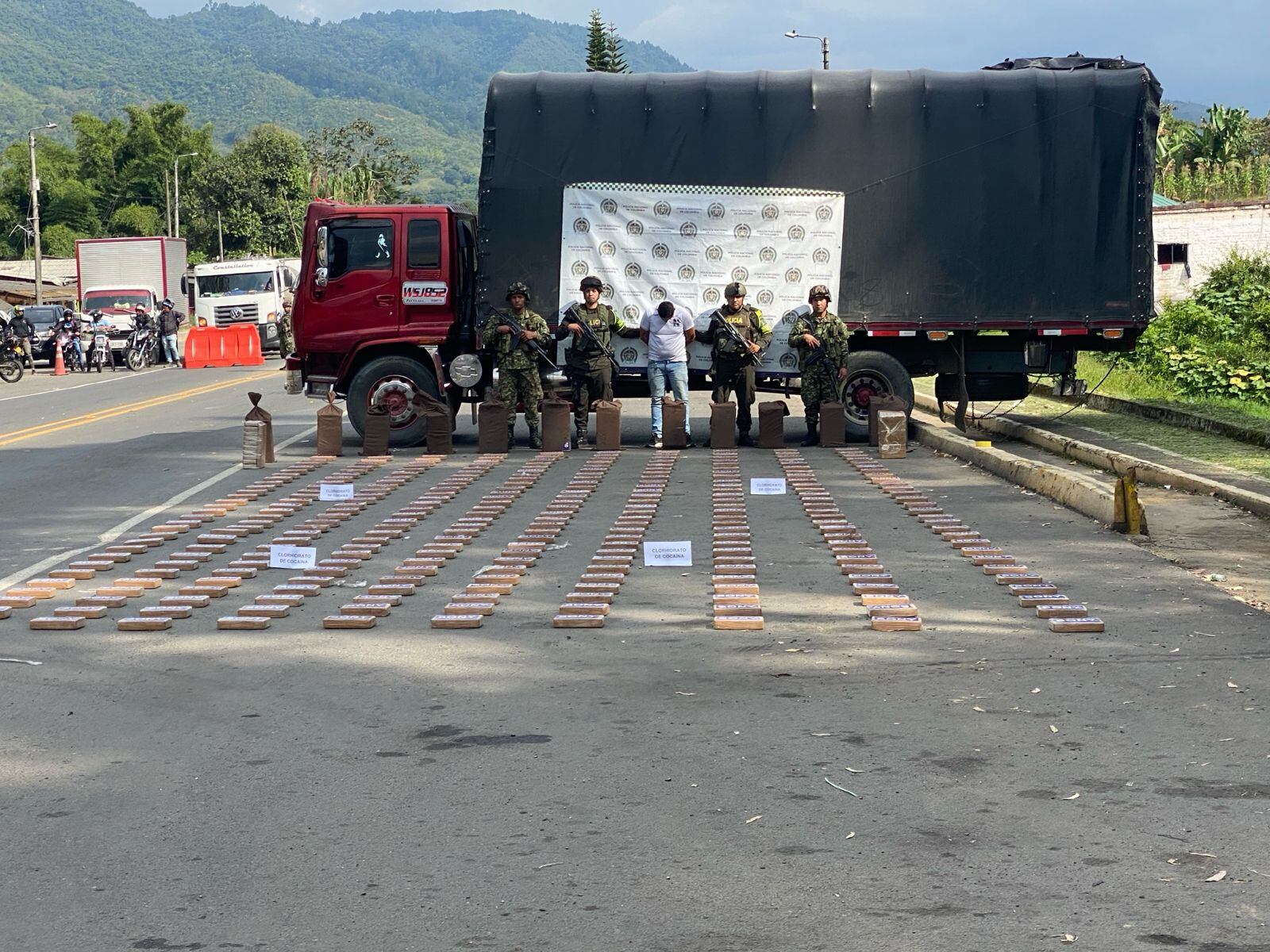 Camión incautado. FOTO: Suministrada